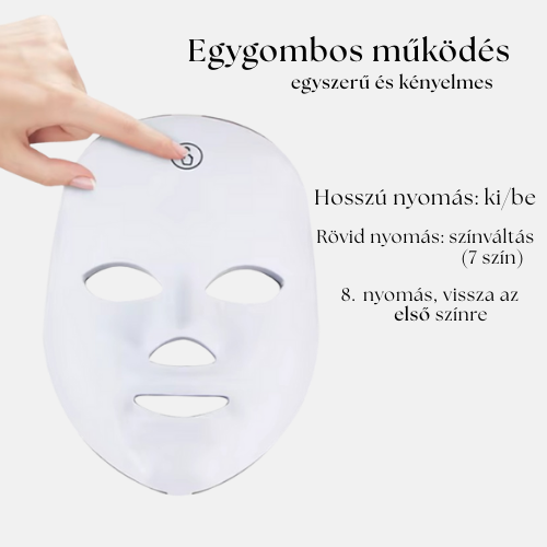 LED Fényterápiás Arcmaszk